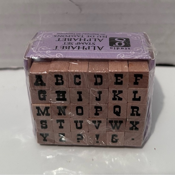 Hampton Art Studio G lot of 3 mini alphabet stamp set - Picture 7 of 8
